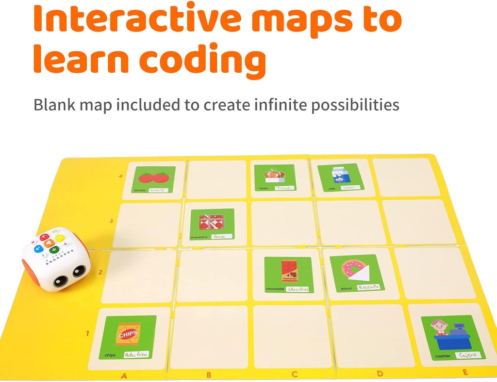 My First Coding Adventure Robot, Screen Free STEM Coding Toy for Kids Ages 3+