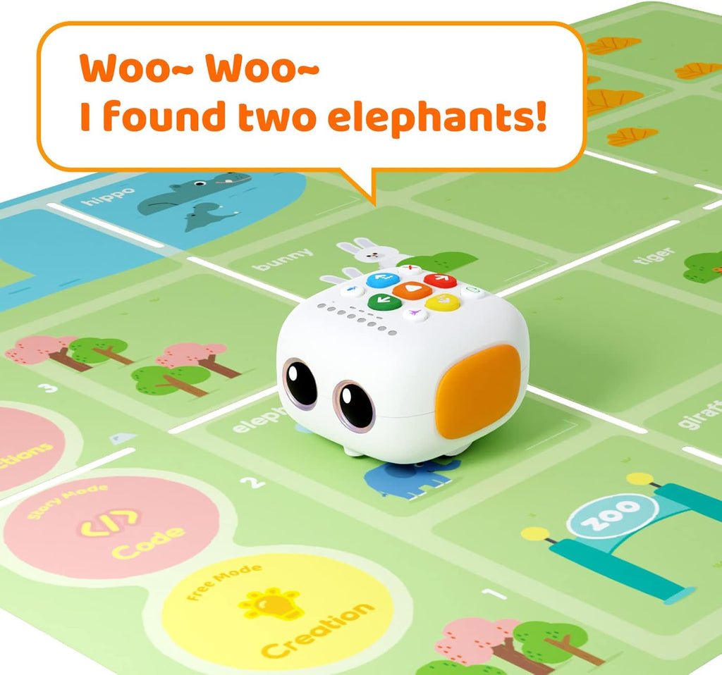 My First Coding Adventure Robot, Screen Free STEM Coding Toy for Kids Ages 3+