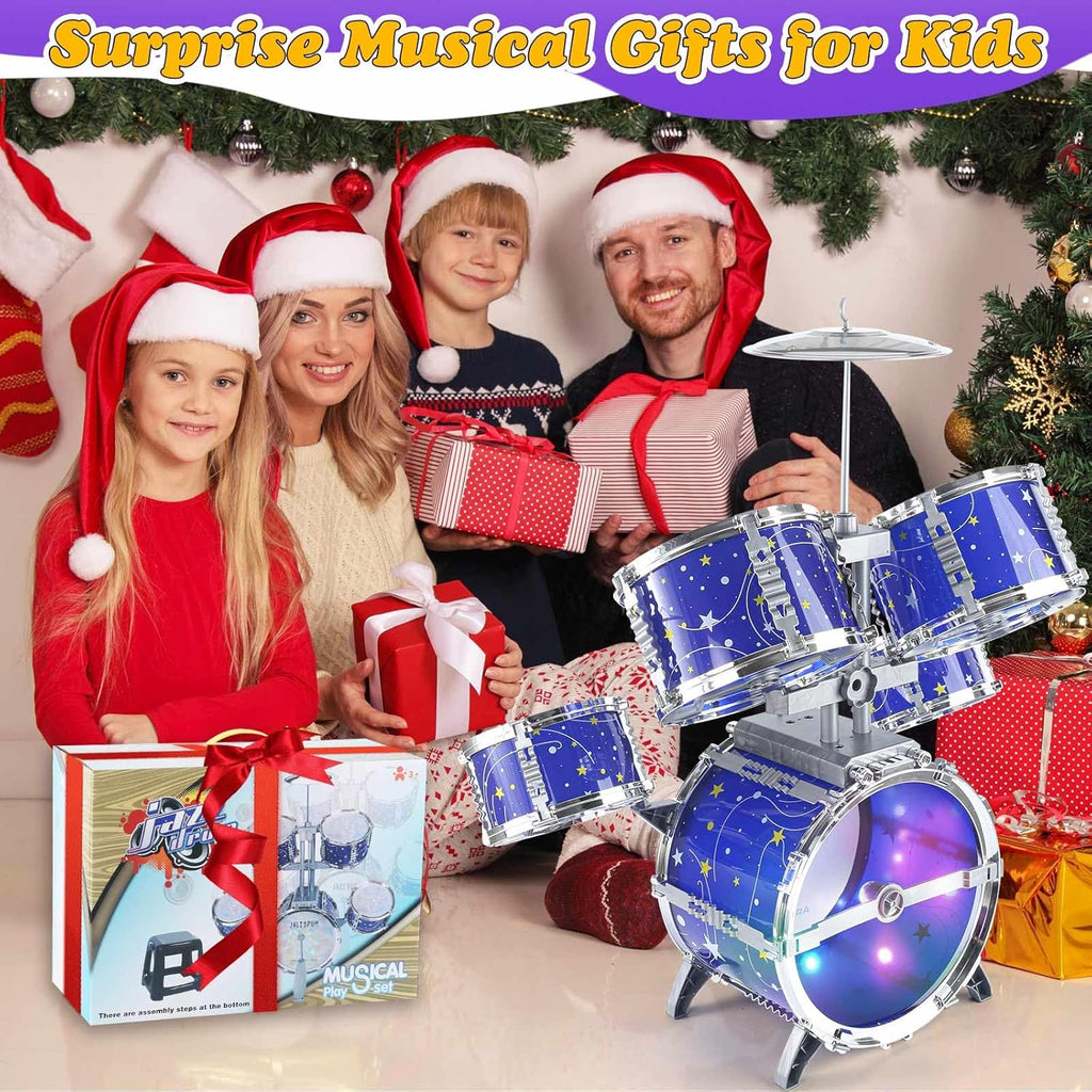 Ultimate Kids Jazz Drum Set for Toddlers Ages 3+