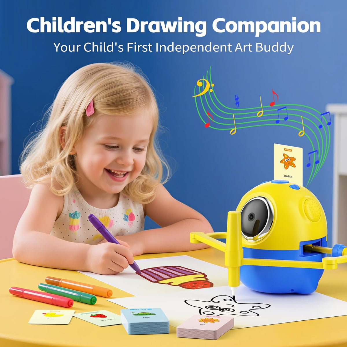 My First Drawing Minion Robot with 150 Creative Drawing Cards