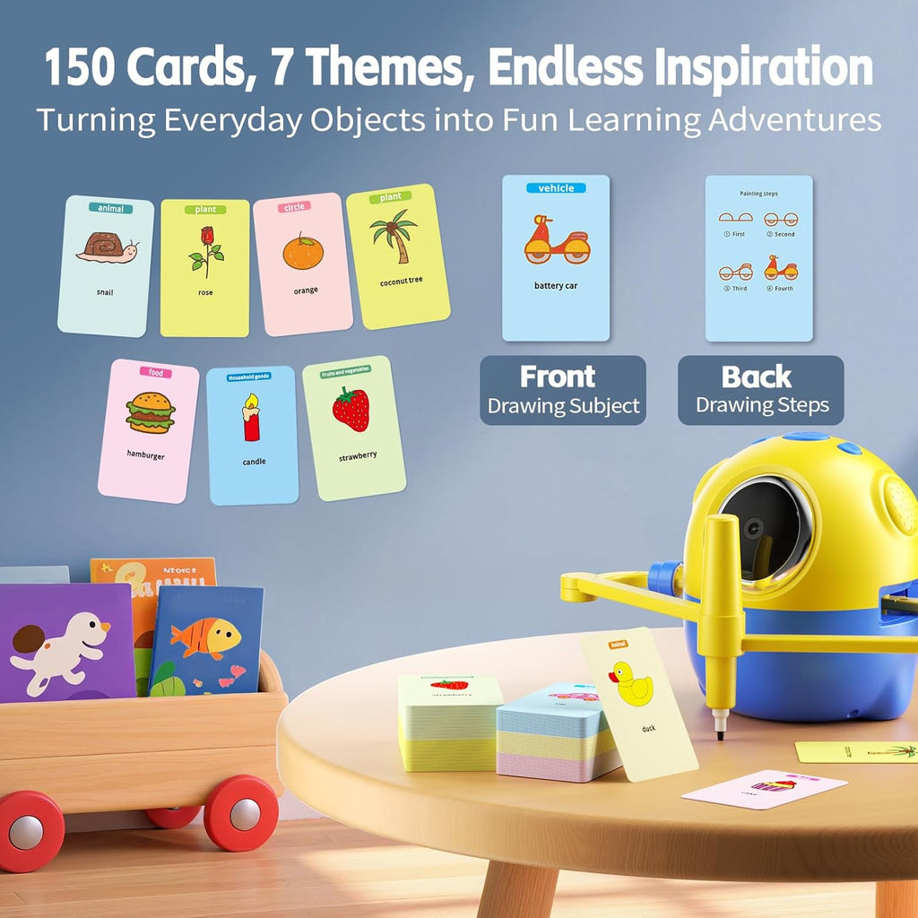 My First Drawing Minion Robot with 150 Creative Drawing Cards