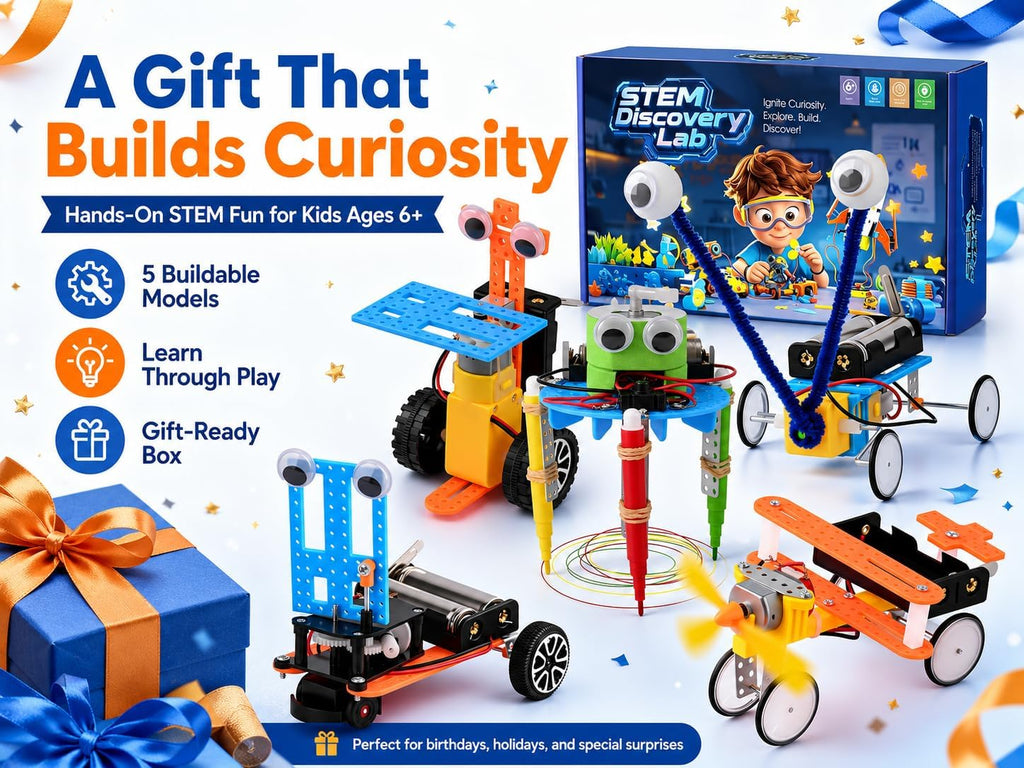 Young Inventor Robot Lab Build 5 Amazing STEM Robots for Kids
