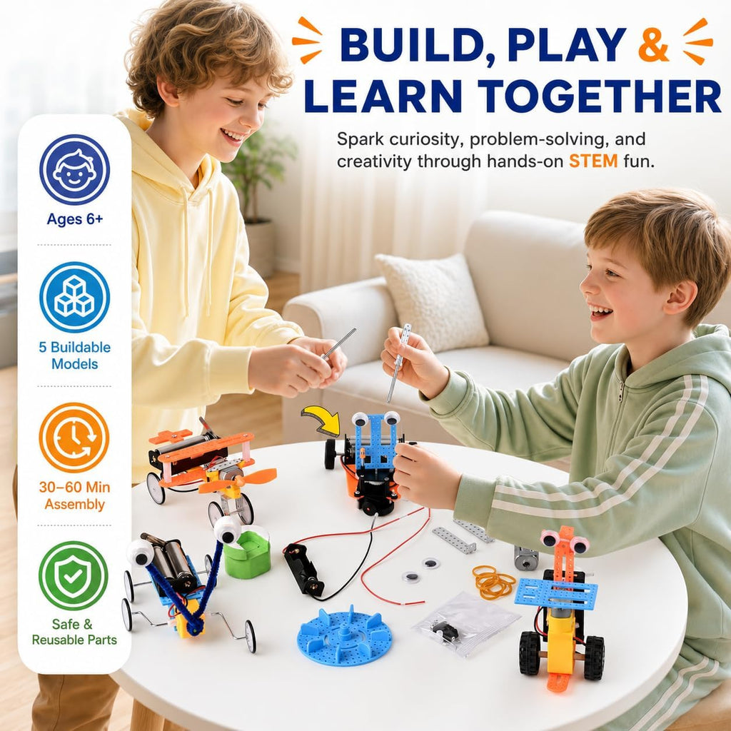 Young Inventor Robot Lab Build 5 Amazing STEM Robots for Kids