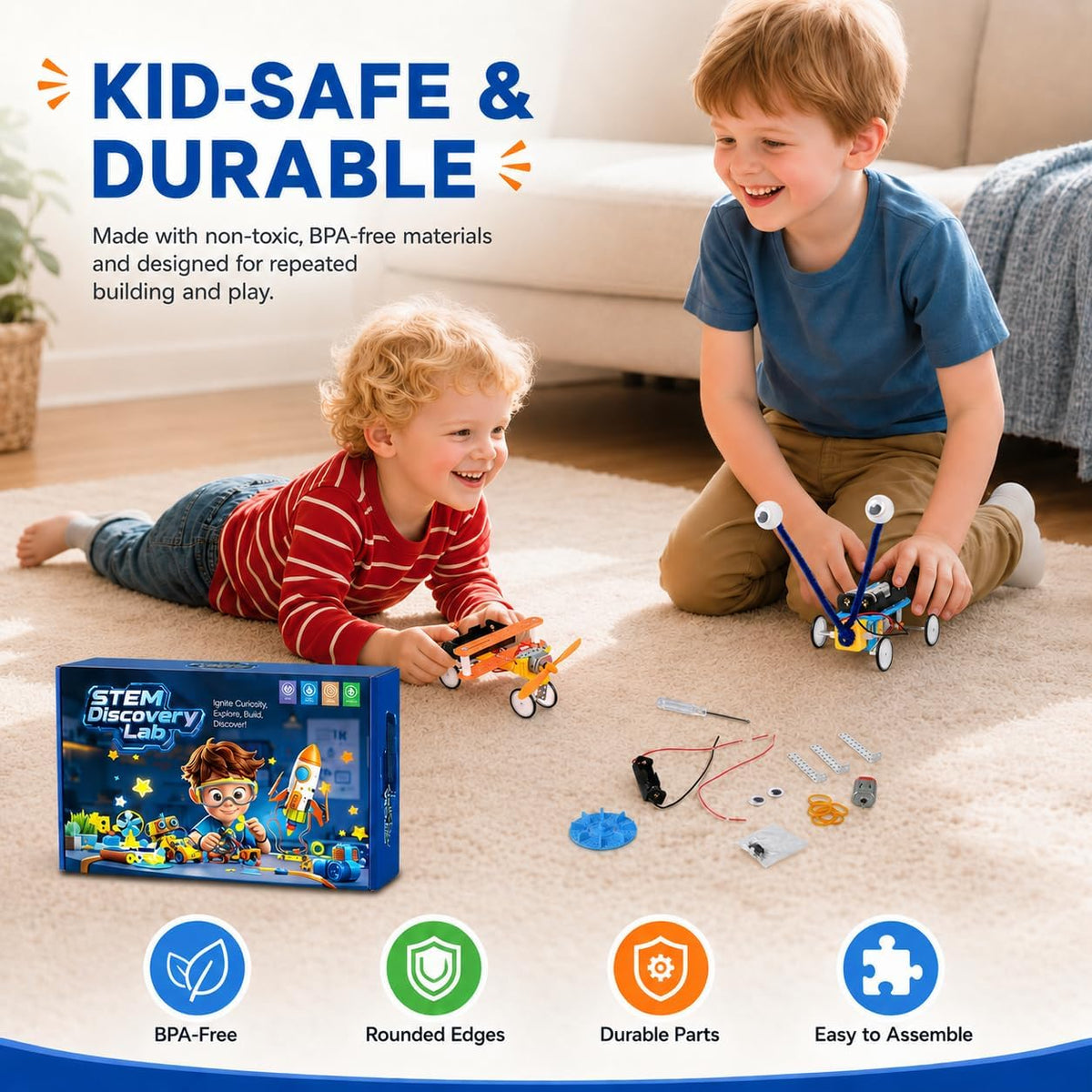 Young Inventor Robot Lab Build 5 Amazing STEM Robots for Kids