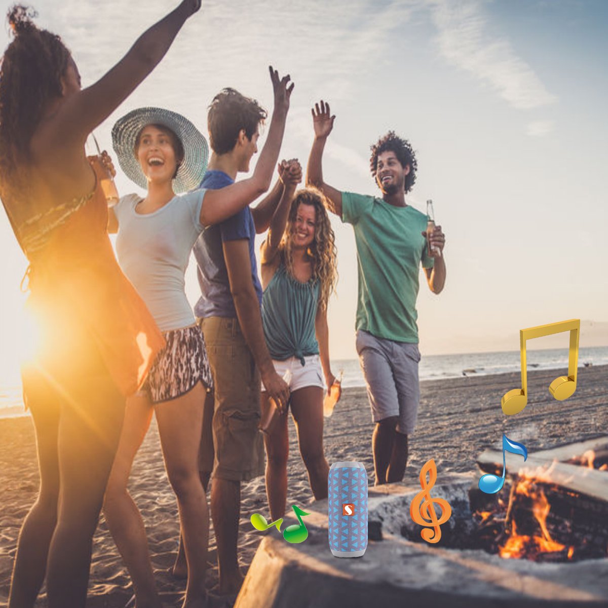 Portable Bluetooth Speaker & Subwoofer – Great Gift for Music Lovers