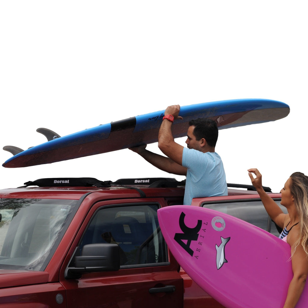 DORSAL Soft Roof Rack Pads & Straps – Essential Adventure Gift for Surfers & Snowboarders