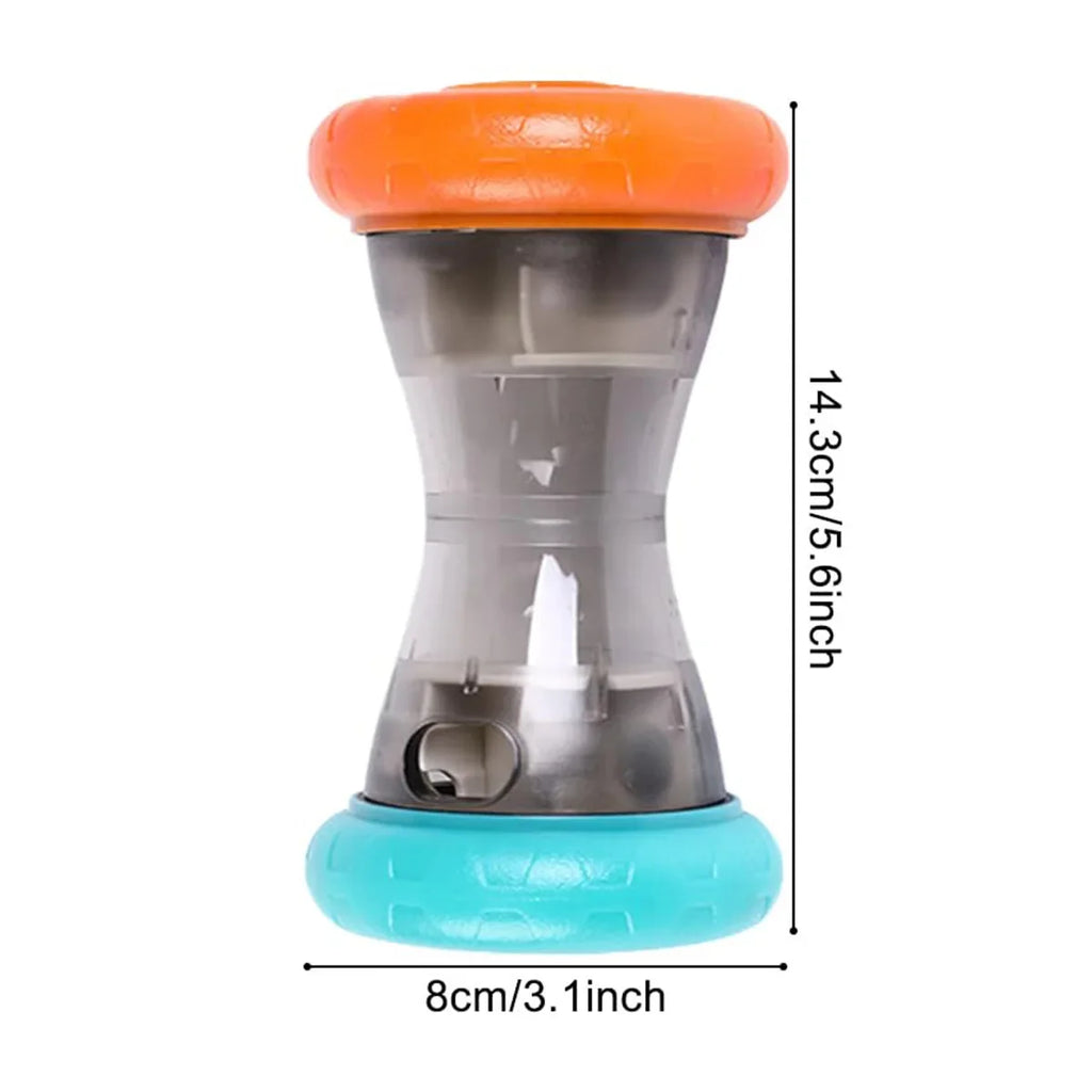 Interactive Dumbbell Food Dispensing Puzzle Toy – Durable Treat Ball for Dogs & Cats