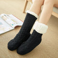 Womens Fuzzy Thermal Sock Plush Grip Hemp Winter Soft Female Home Indoor Warm Bedroom Non slip fluffy Thick Slipper Floor Sock