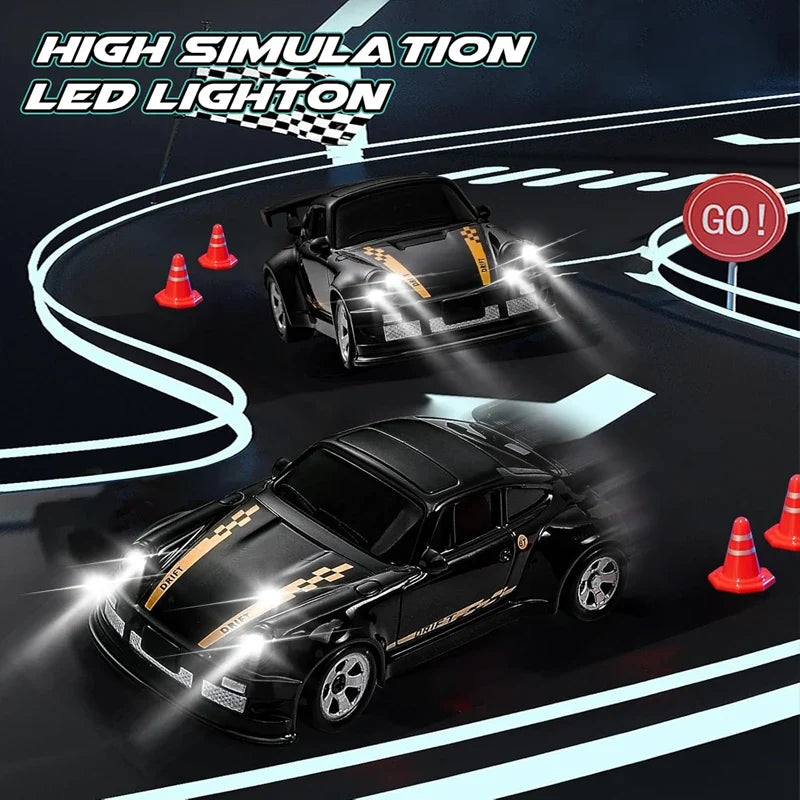 1/64 2.4G High speed Drift Rc Car 4WD Remote Control Car Four Wheel Drive Radio Controlled Mini RTR Racing Model Boy Toy Gift