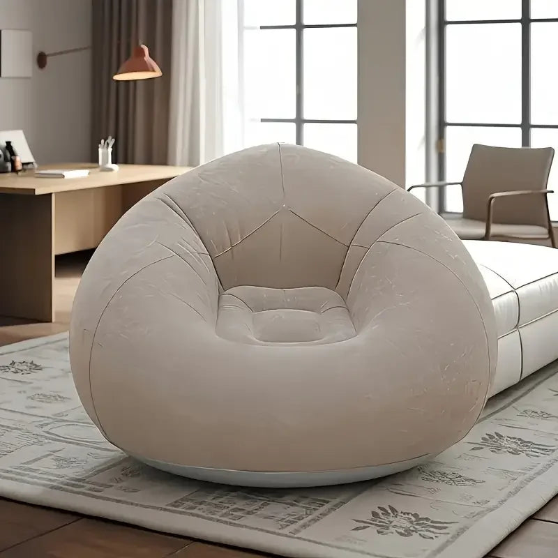 2pcs (1 sofa + 1 air pump) PVC inflatable sofa, suitable for camping, hiking and outdoor activities, Halloween/Christmas gifts