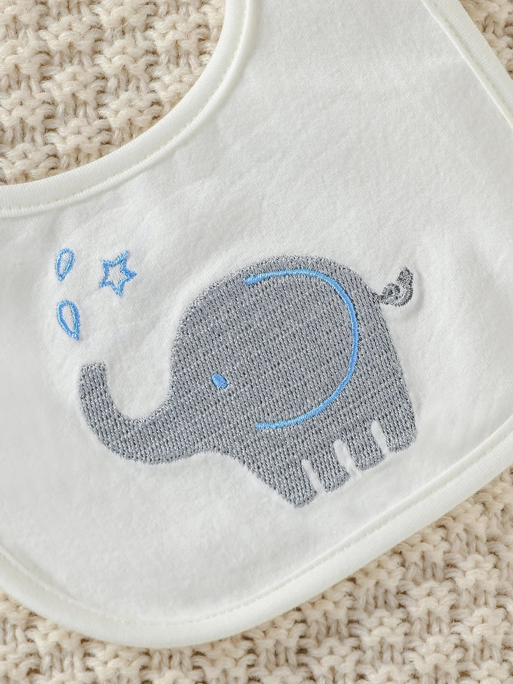 4Pcs Baby Boy's all seasons Full Cartoon Elephant Streetwear Fashion Pantsuit +Hat +Gloves+Bib