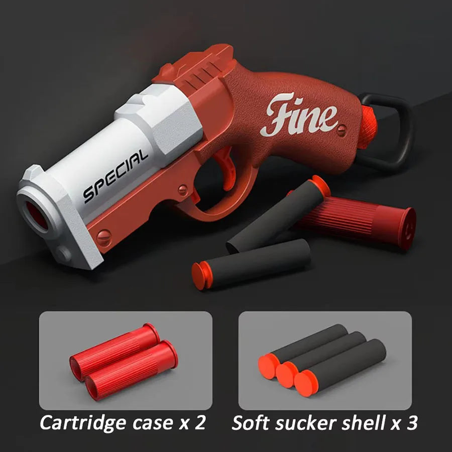 Mini S686 Shell Throwing Soft Bullet Launcher Toy Gun Airsoft Foam Bullet Blaster CS Outdoor Weapon Children Pistol