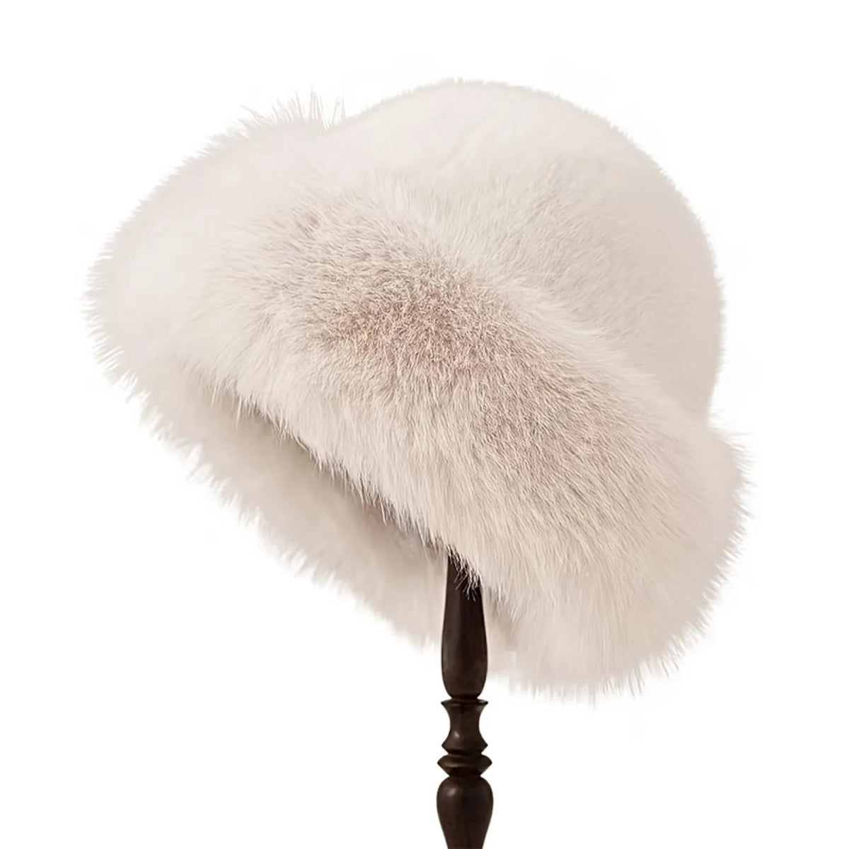 Women Winter Fur Hat Cold-Proof Outdoor Thicken Warm Soft Hat for Casual Trips Sports Skiing