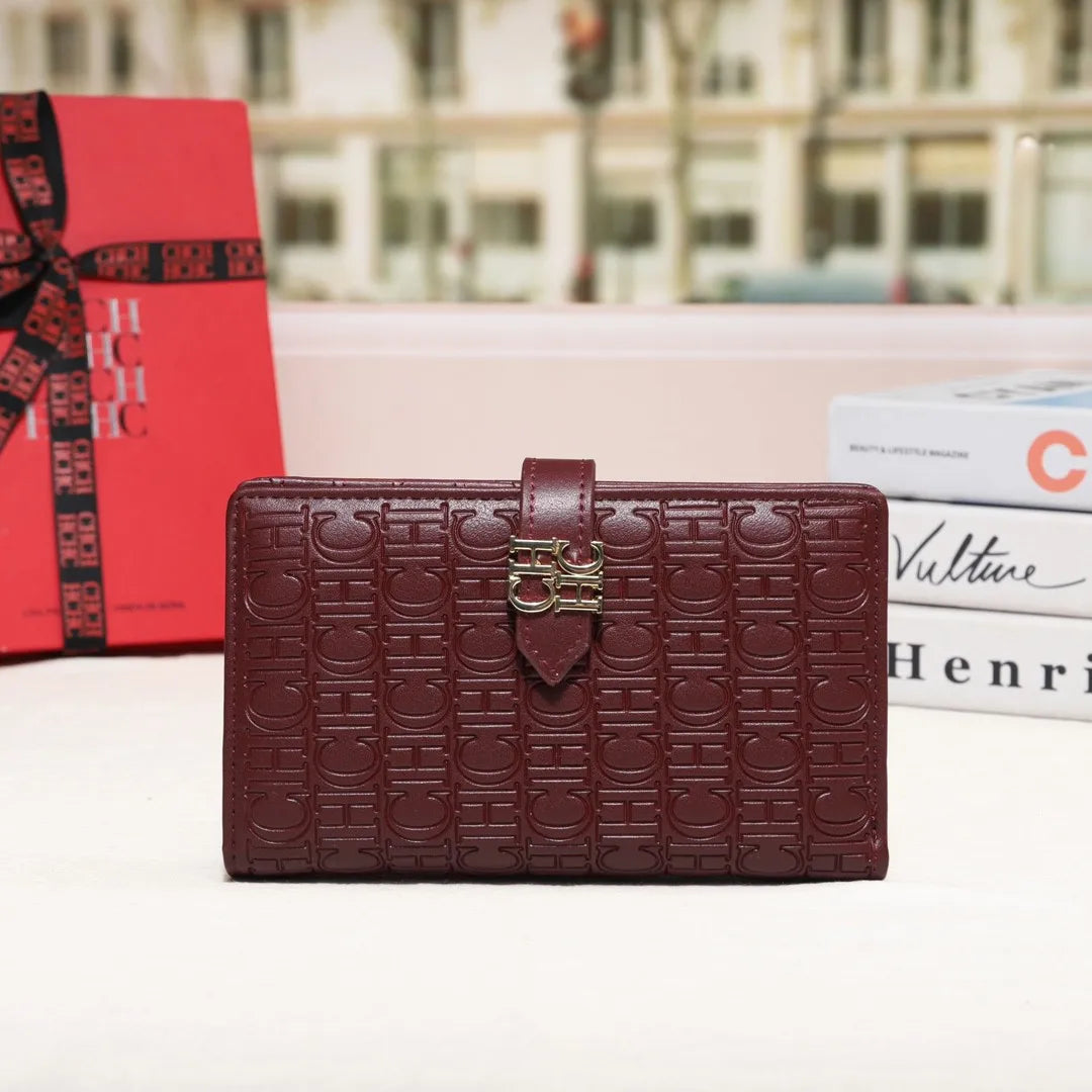 CH Luxury Brand Spring Fashion Women's Organizer Wallet Coin Purse Long Large Capacity Card Holder Coin Purse 2025 High Quality