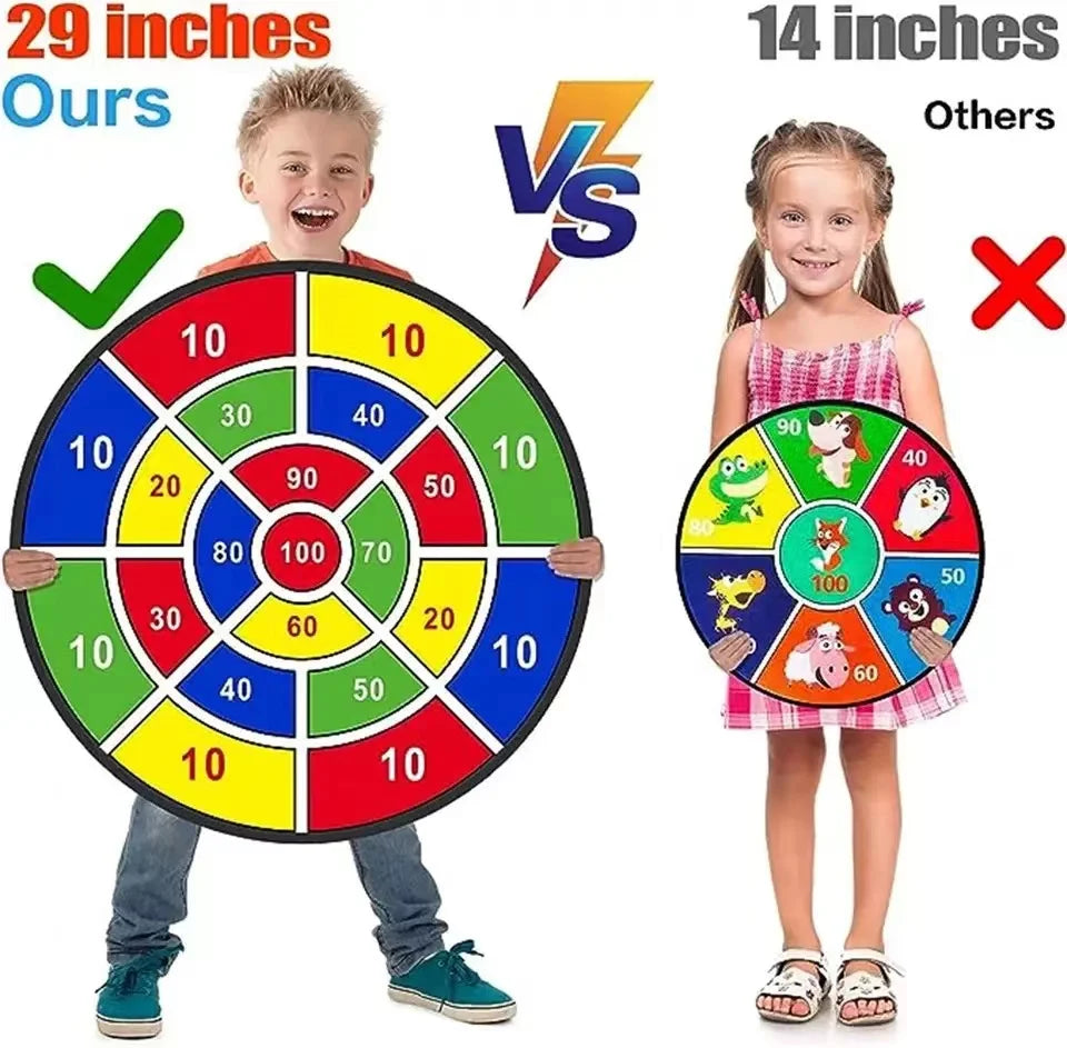 Children with sticky ball 74CM large dart board Family interactive game educational arithmetic indoor/outdoor sports toys gift