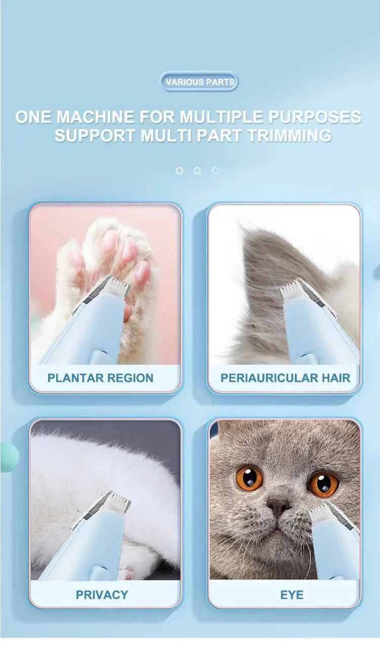 Quiet Electric Dog Paw Trimmer – Paw Hair Grooming Clipper