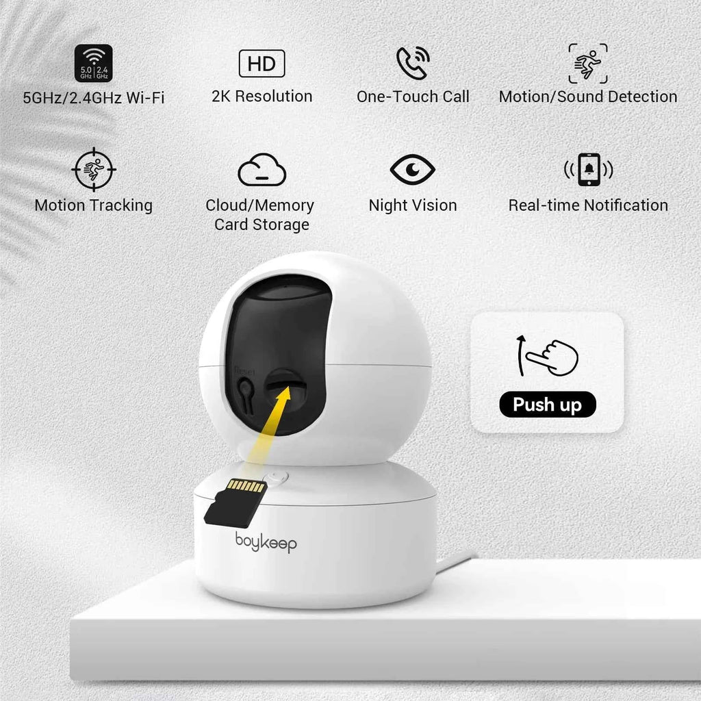 BoyKeep Smart Camera 2K WiFi Indoor Security