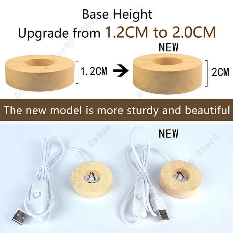 Unique 3D Crystal Ball Night Light Led Lamp Bedside Table Glowing Galaxy Lamp Saturn Planets Moon Children Birthday Gift Toy 5cm