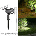 9 LED Solar Spot Light Outdoor Waterproof Spotlights Solar Garden Lights Landscape Lighting Decoration Pathway Lawn Lamp