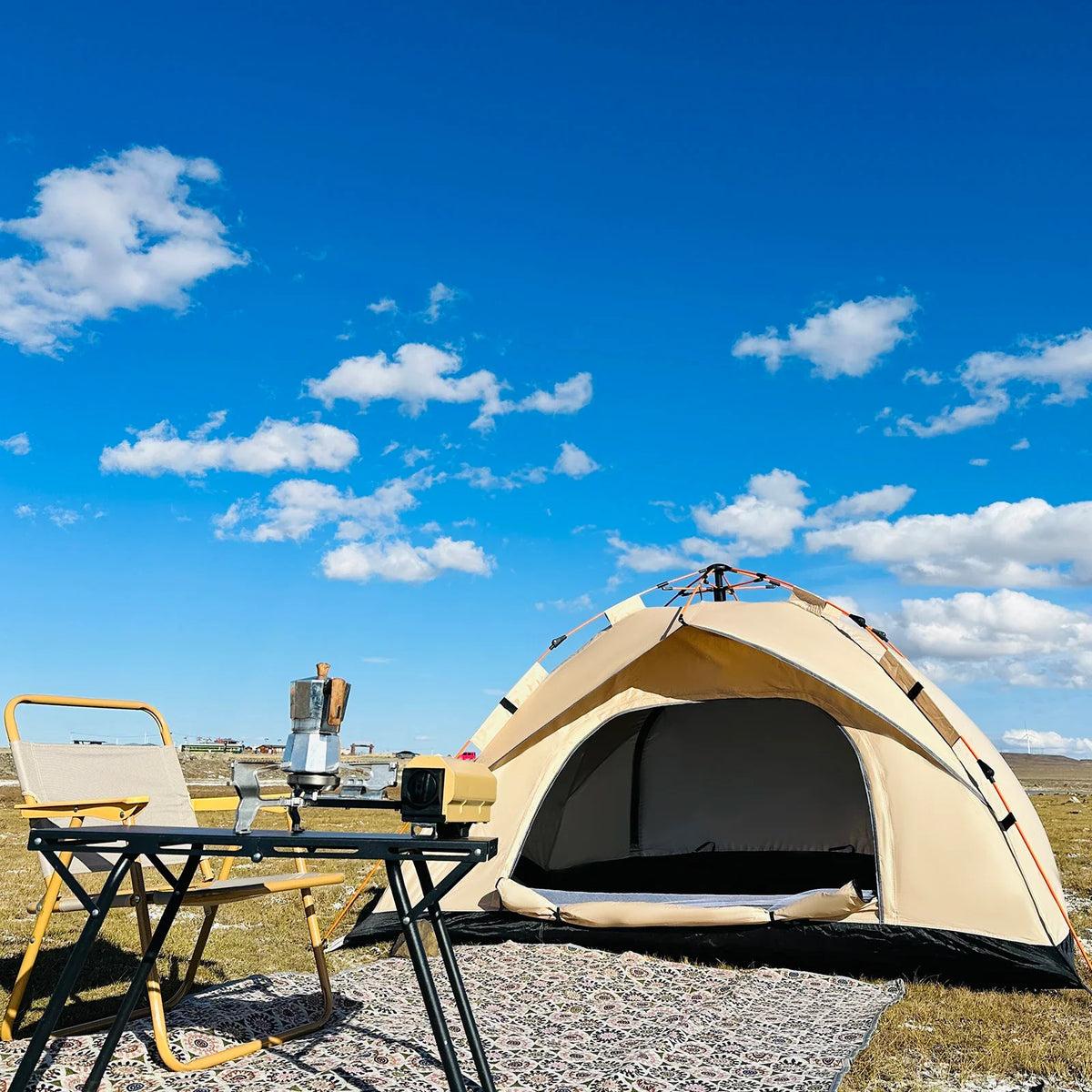 Outdoor Automatic Quick-opening Tent Automatic Rainproof Sunshine-proof Tent Fishing Beach Sunshine Shelter 4 person tents