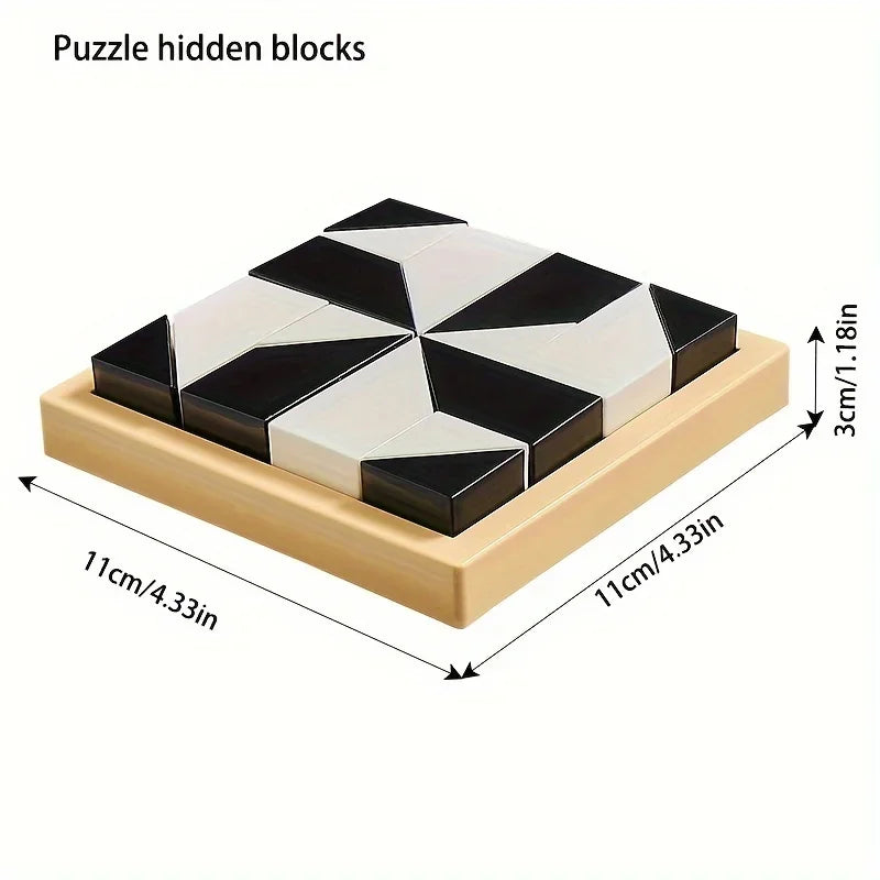 120 Level Hidden Block Puzzle 6 Years ABS Material Interesting Enhances Logic and Spatial Reasoning Suitable for 6Year Olds