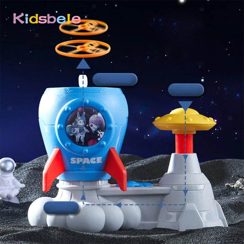 Rocket Butterfly Catching Game Summer Outside Yard Activities Toddler Toy Foot Pedal Catapult Launch Toy