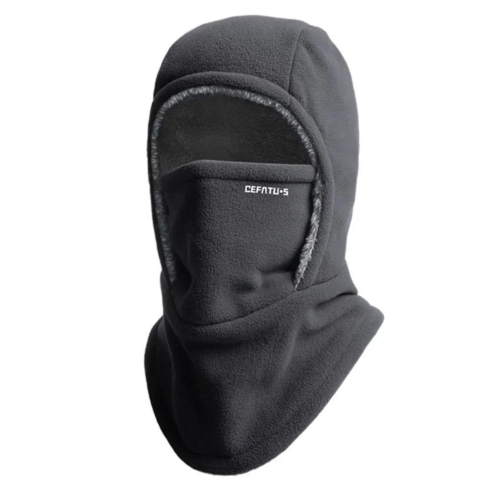Fleece Balaclava Cycling Cap Cold-proof Windproof Warm Hood and Hat Thicken Thermal Ski Windproof Cap Women Men