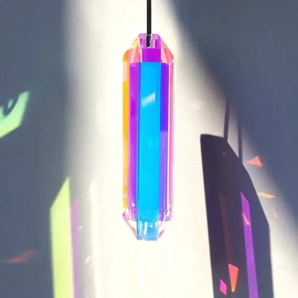 2 pcs sun catcher window prism pendant, Crystal rainbow manufacturing garden hanging ornament, home, garden art decoration