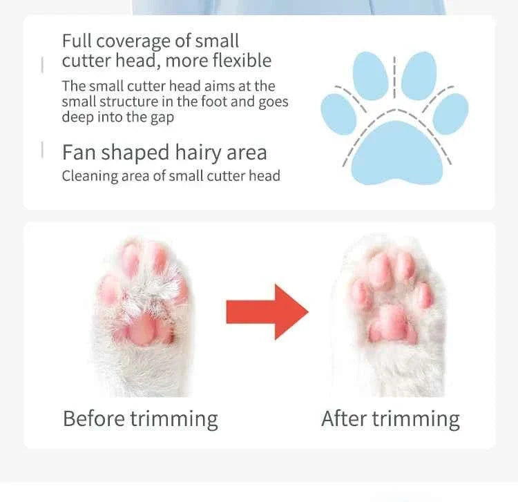 Quiet Electric Dog Paw Trimmer – Paw Hair Grooming Clipper