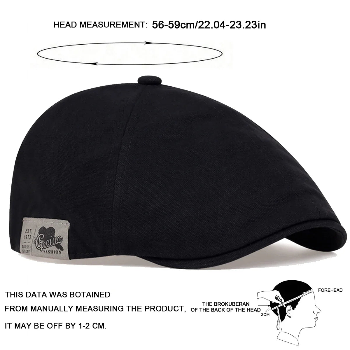 Men Side Letter Sticker Newsboy Caps British Painters Hats Spring and Autumn Adjustable Flat Cap Hip Hop Berets Peaked Cap