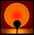 HOMEFISH USB Sunset Projector Lamp Night Light for Bedroom Living Room Wall Photography Party Mood Lighting Decoration