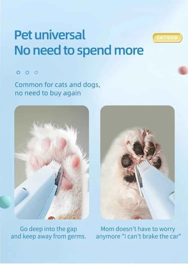Quiet Electric Dog Paw Trimmer – Paw Hair Grooming Clipper