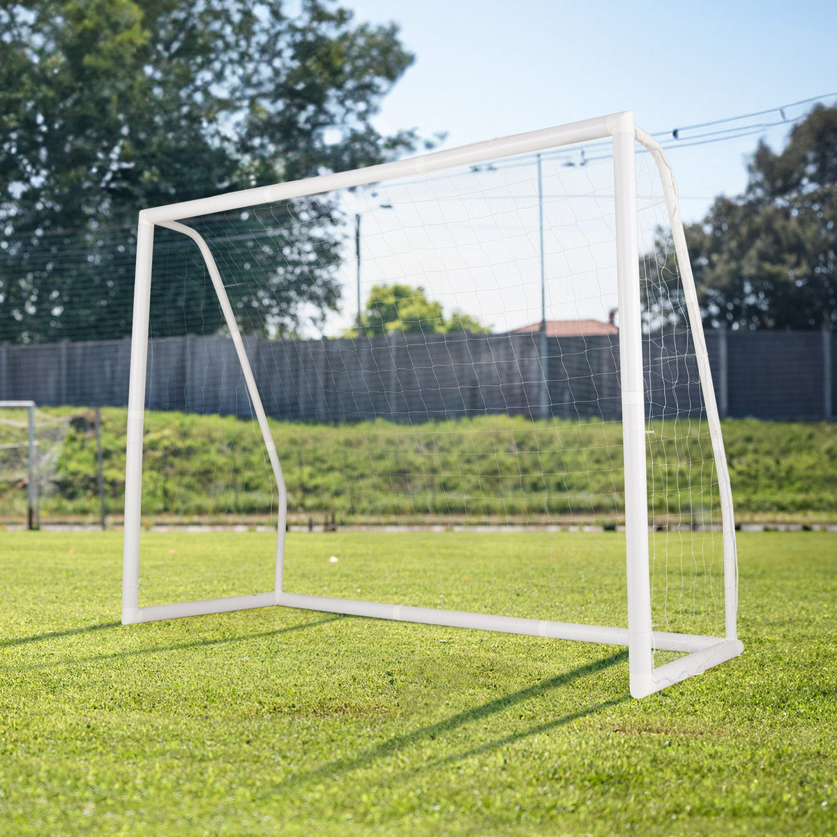 8' x 6' Soccer Goal with Ground Stakes and Soccer Cones
