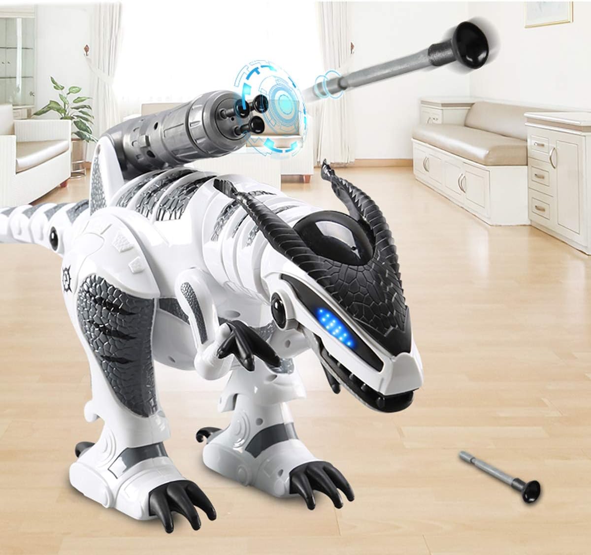 The DinoRover is Your Ultimate Interactive T-Rex Pal! - Remote Control Robot Dinosaur for Kids with Roaring Fun!