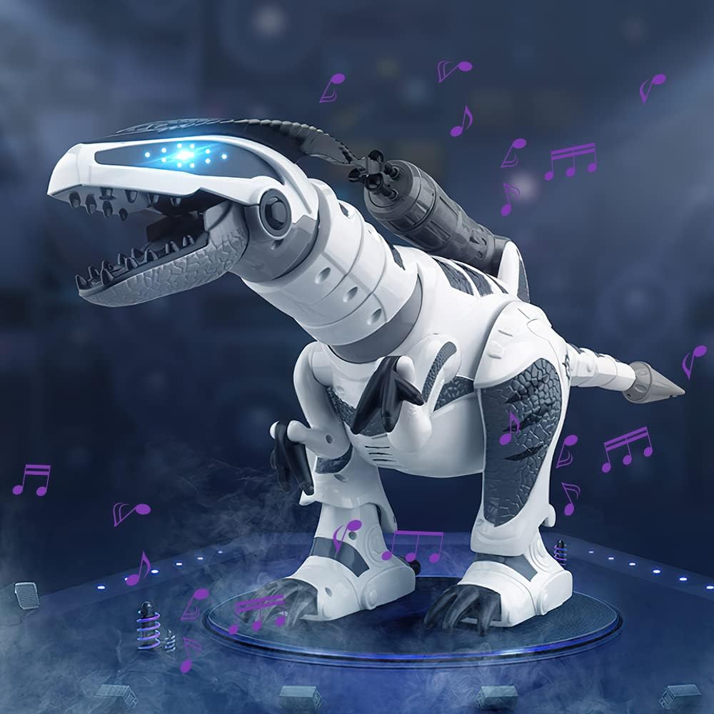 The DinoRover is Your Ultimate Interactive T-Rex Pal! - Remote Control Robot Dinosaur for Kids with Roaring Fun!