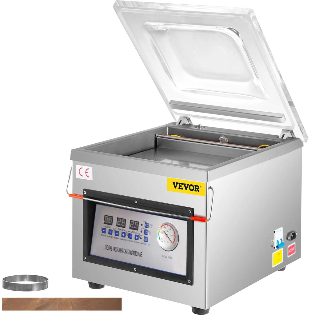 VEVOR Chamber Vacuum Sealer DZ-260C Kitchen Food Chamber Vacuum Sealer, 110V Packaging Machine Sealer for Food Saver, Home, Commercial Using