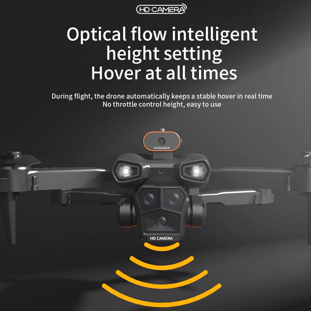 H12 Drone with Three-Sided Obstacle Avoidance, Remote Control Aircraft, Long-Endurance, HD Aerial Photography, Quadcopter Toy Drone