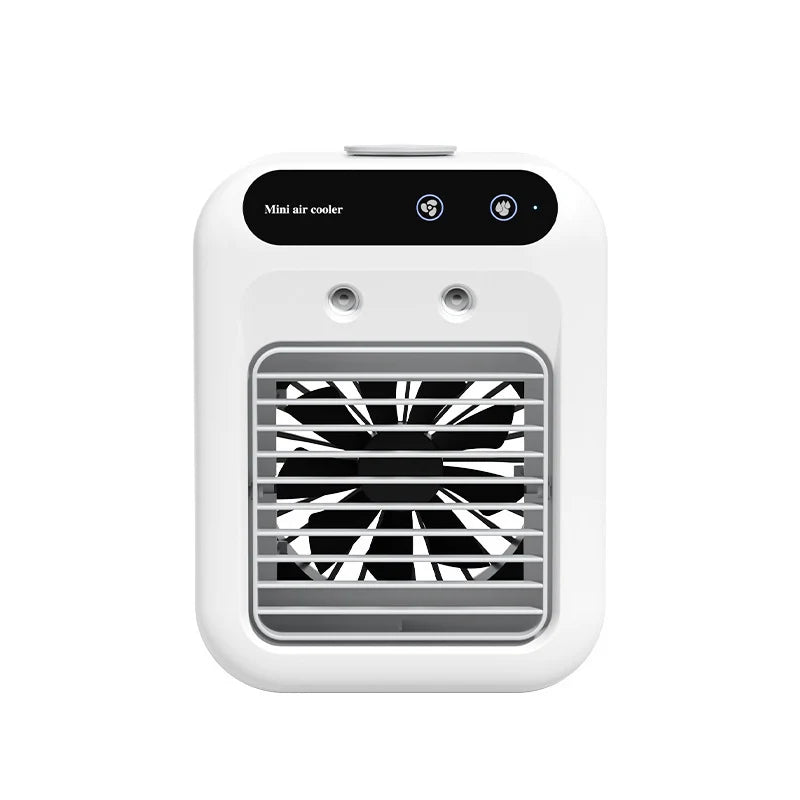Spray Fan Home Multi-Functional Small Desktop Air Conditioner Fan Portable Mobile Humidifying Cooling Fan