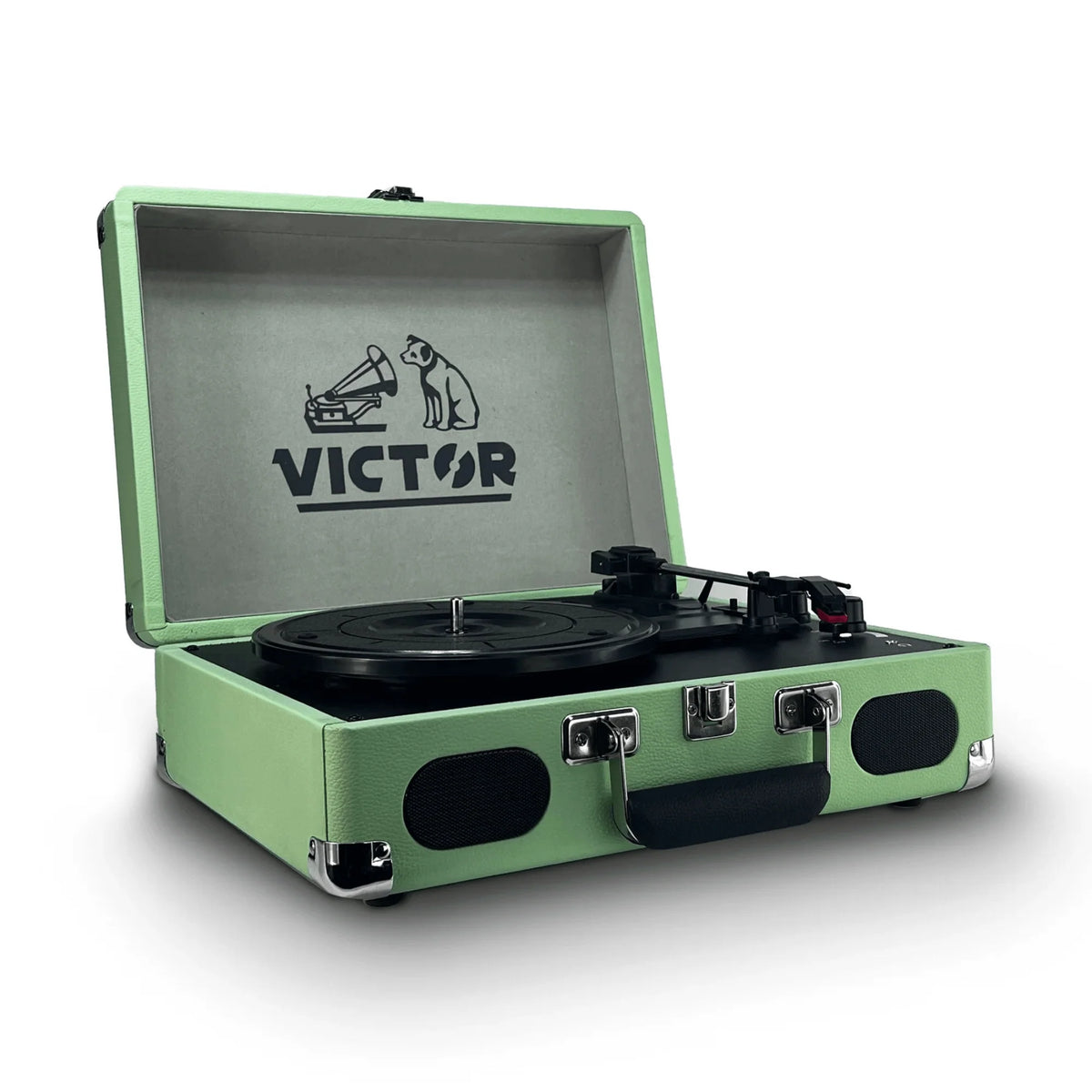Victor Metro plus Portable Dual Bluetooth Suitcase Turntable