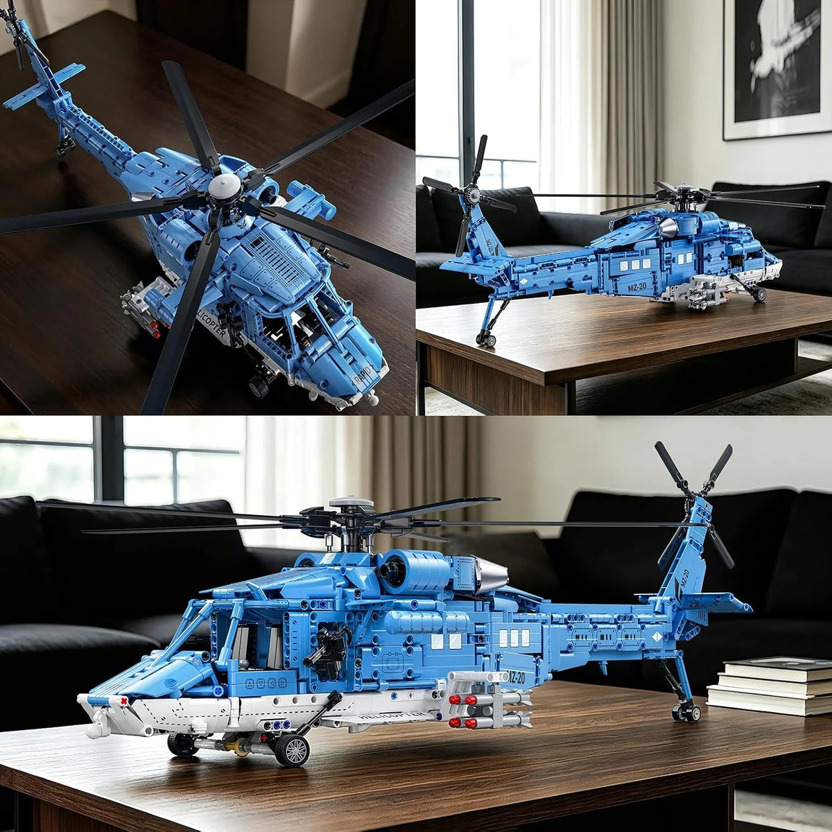RC Helicopter Building Set, Remote-Control Helicopter Model Kit