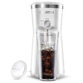 Iced Coffee Maker with 25 Fl Oz. Reusable Tumbler, White