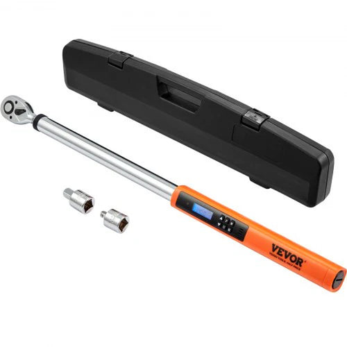 Digital Torque Wrench, 1/2' Drive Electronic Torque Wrench, Torque Wrench Kit 25-250Ft.Lb/34-340N.M Torque Range Accurate to ¡À2%, 3-Mode Adjustable Torque Wrench Set with LED Buzzer Calibration