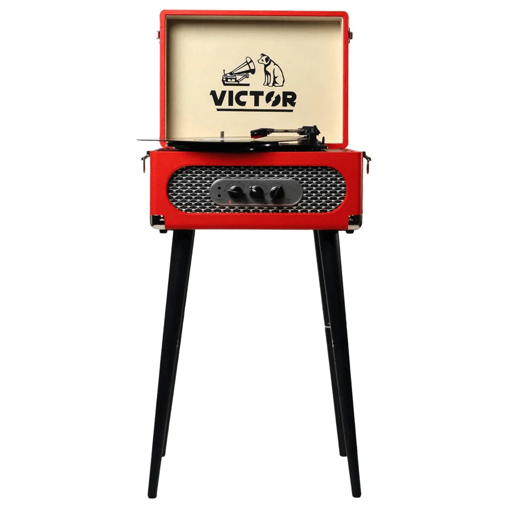 Victor Andover 5-In-1 Music Center with Chair-Height Legs and Bluetooth Function