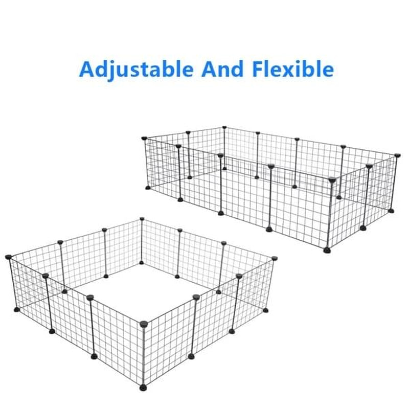 Pet Playpen Small Animal Cage Indoor Portable Metal Wire Yard Fence for Small Animals