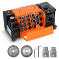 Drill Bits Sharpener, 3-20Mm End Mill Grinder Sharpener, Lip Relief Angle & 95¡Ã-135¡Ã Point Angle Adjustable Drill Bit Re-Sharpener, Portable Sharpening Machine with 18 Collets, CBN & SDC Wheel