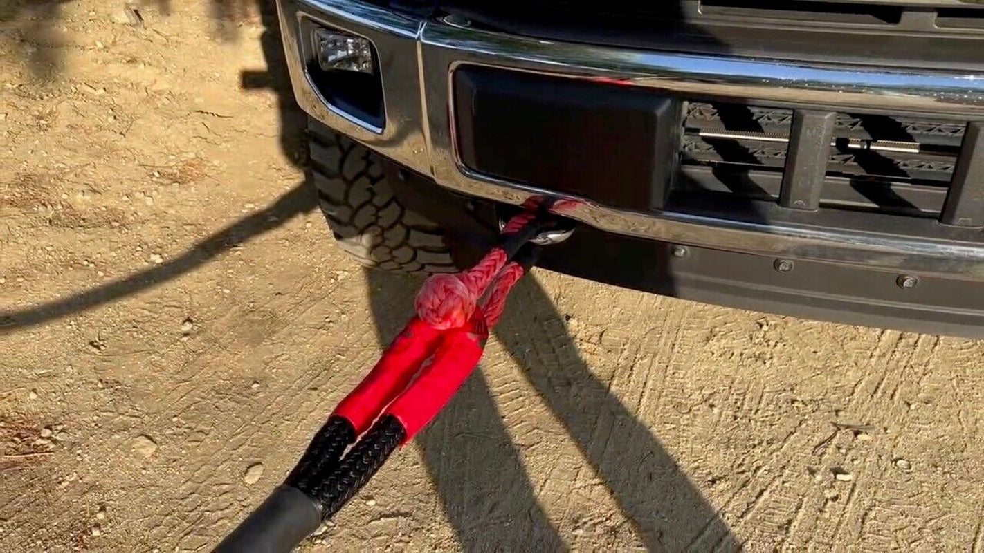 KEEGAN TOOLS 1.25"X30' Kinetic Energy Recovery Rope 46000 Lbs Tow Rope Carry Bag