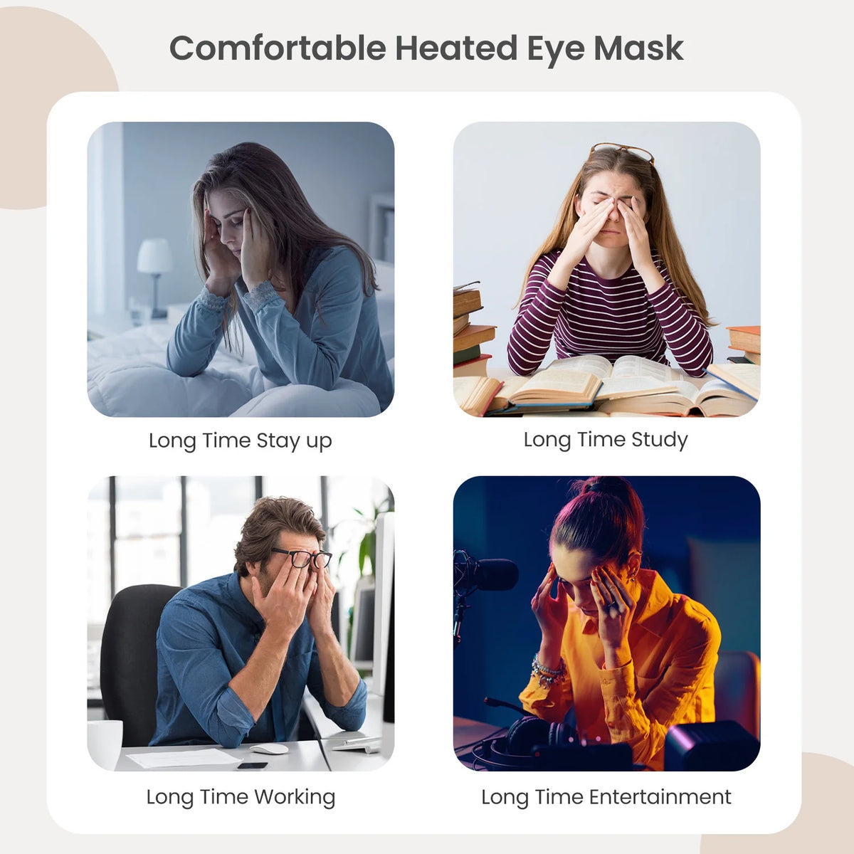 Heated Eye Massager with Air Compression, FSA HSA Eligible, Mothers Day Gifts Eye Mask for Relax, Reduce Strain