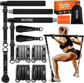Pilates Bar Kit with Resistance Bands, Pilates Equipment, Multifunctional Pilates Bar for Women & Men, Pilates Kit for Hip, Back, Arm, Full-Body Workouts, Home Gym Strength Training Equipment