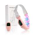 Pink 4 in 1 Massager for Face, Facial Sculpting Device for Double Chin, Reduces Sagging Skin, Remote Control Operation with 5 Modes, 15 Adjustable Intensities. (White)