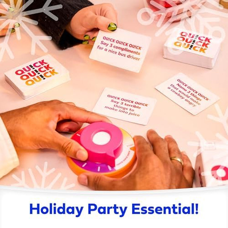 Quick Quick Quick by Relatable, Unleash Your Inner Funny with the Ultimate Party Games for Friends and Family Game Night, Perfect Adult Games & Kids Games, the Fastest Way to Have Fun, Ages 8 to 108